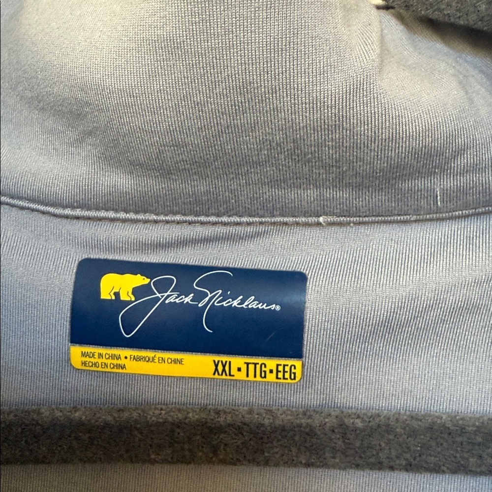 Grey Jack Nicklaus XXL Quarter-Zip Pullover Golf - Picture 3 of 6